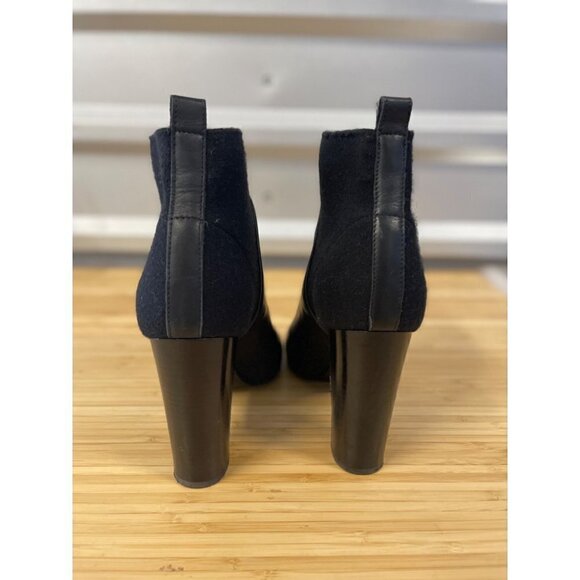 Vince Aren Open Toe Leather Bootie Black Womens Size 8.5 - Picture 8 of 13